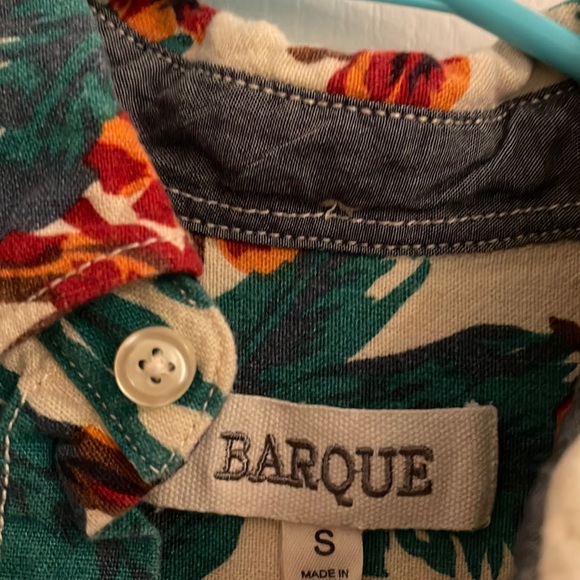 Barque Tropical Print Short Sleeve Shirt - Picture 4 of 4